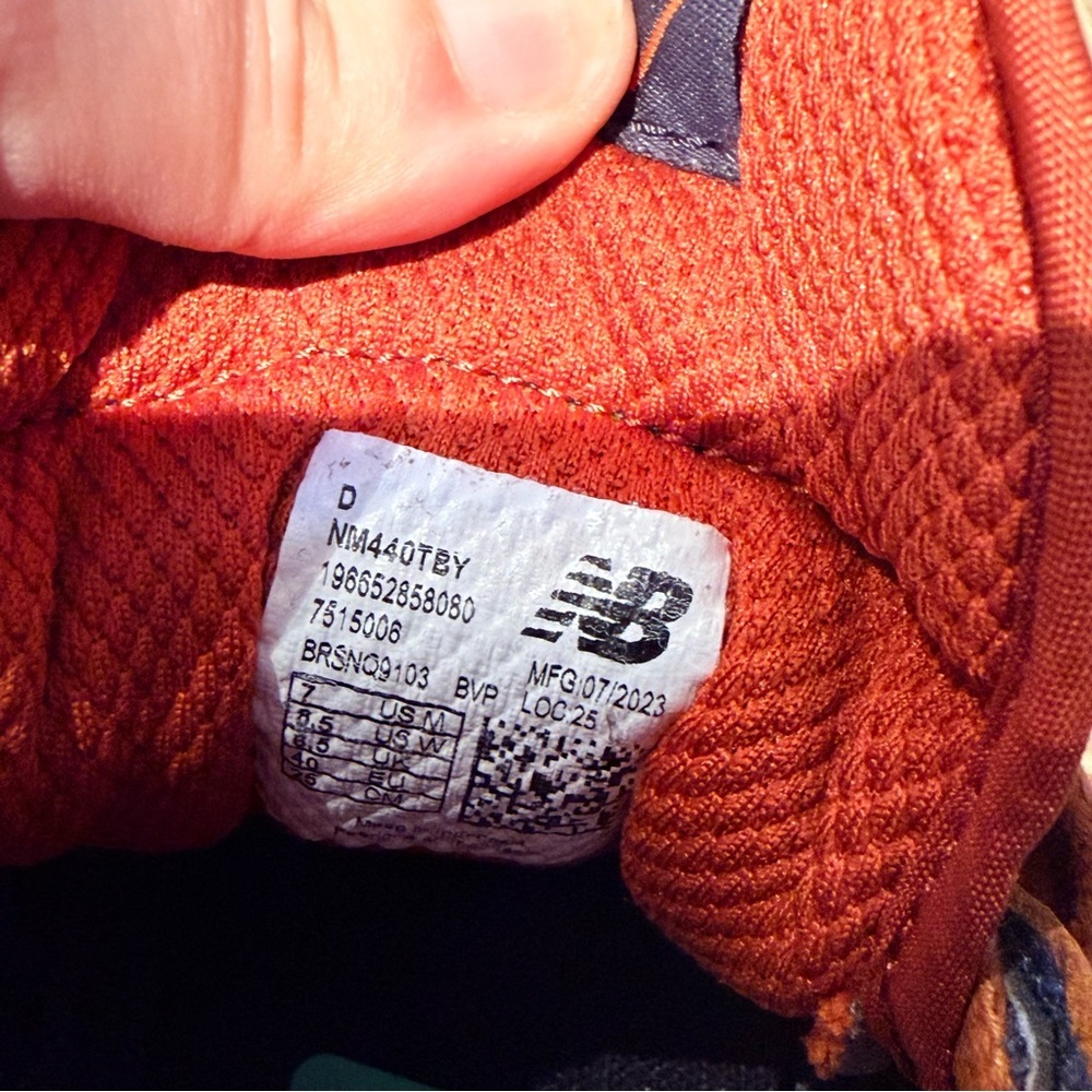 New Balance Numeric 440 Trail Unisex Brown with Navy Men`s Size 7 Women’s 8.5 - Picture 9 of 9